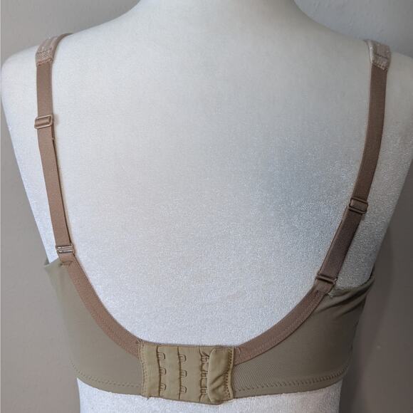 Soma Stunning Support Full Coverage Floral Lace Underwire Taupe Bra Size 32DD - Picture 4 of 9